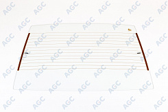 Заднее стекло БОР для LADA (ВАЗ) 2108 (1984 - 2005)